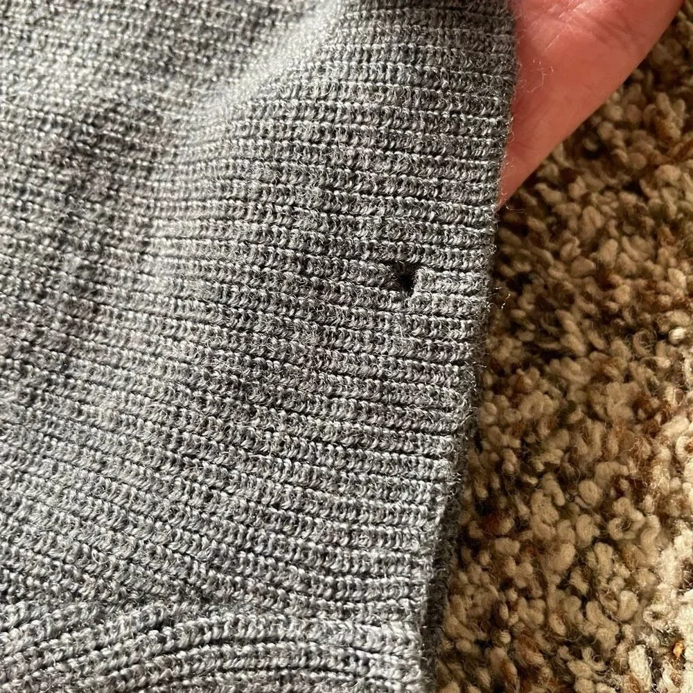 Eileen Fisher 3X grey merino wool sweater